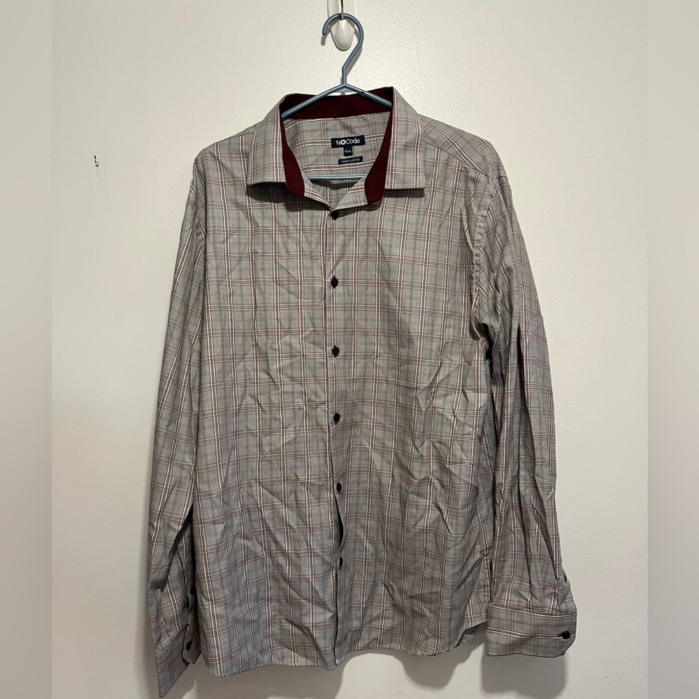 No Code Adjusted fit Dress Shirt Men's size XL